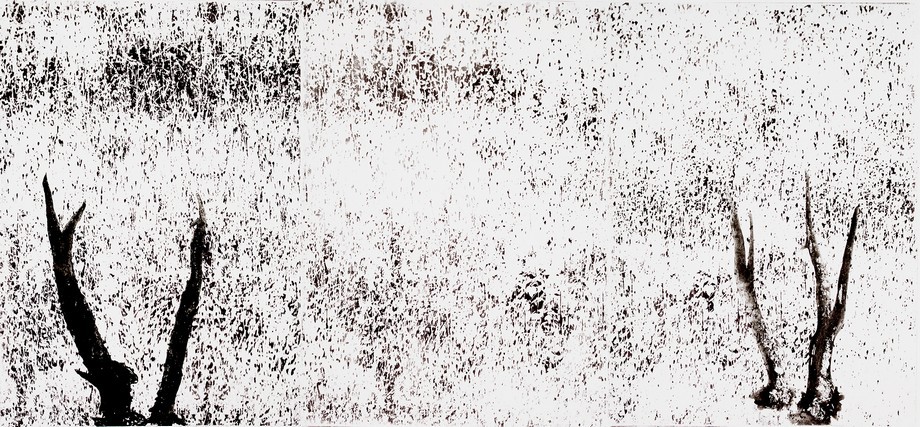 Parostki | akwaforta | 210×100 cm | 2015